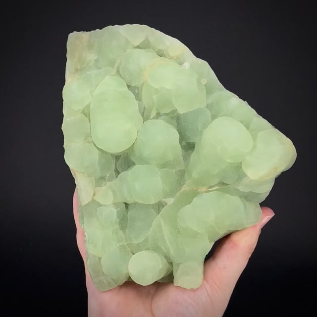 large Prehnite ps. after Anhydrite (classic locale) Jacobson & Stanchich Coll.