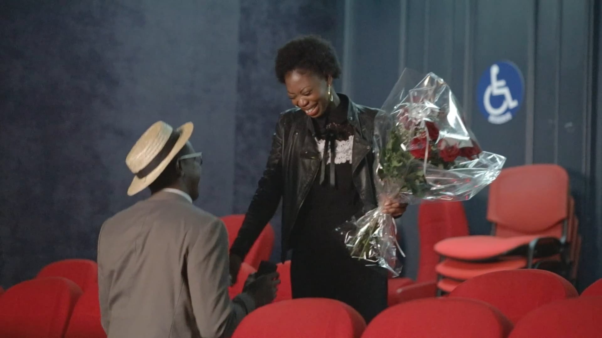 Demande en mariage surprise à Paris au cinéma