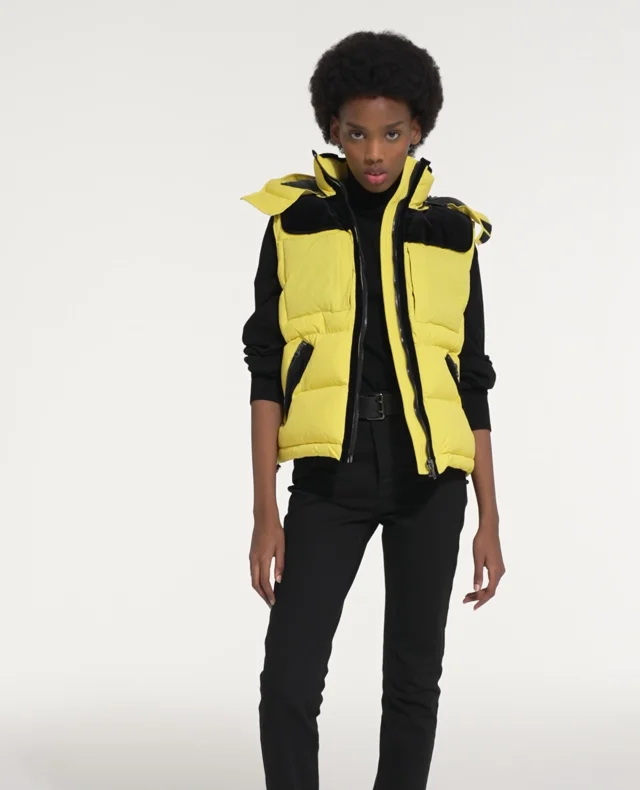 Yellow hot sale puffy vest