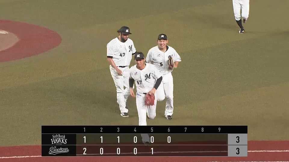 【6回表】勝ち越しは許さない!! マリーンズ・茶谷健太 素晴らしい送球で流れを引き寄せる!! 2022年8月11日 千葉ロッテマリーンズ 対 福岡ソフトバンクホークス