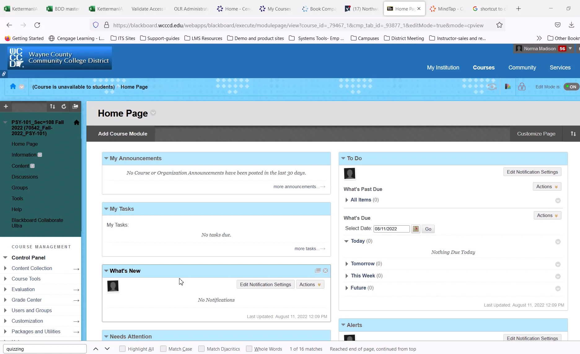 Step to take after importing BlackBoard Zip file for PSY 101.mp4 on Vimeo