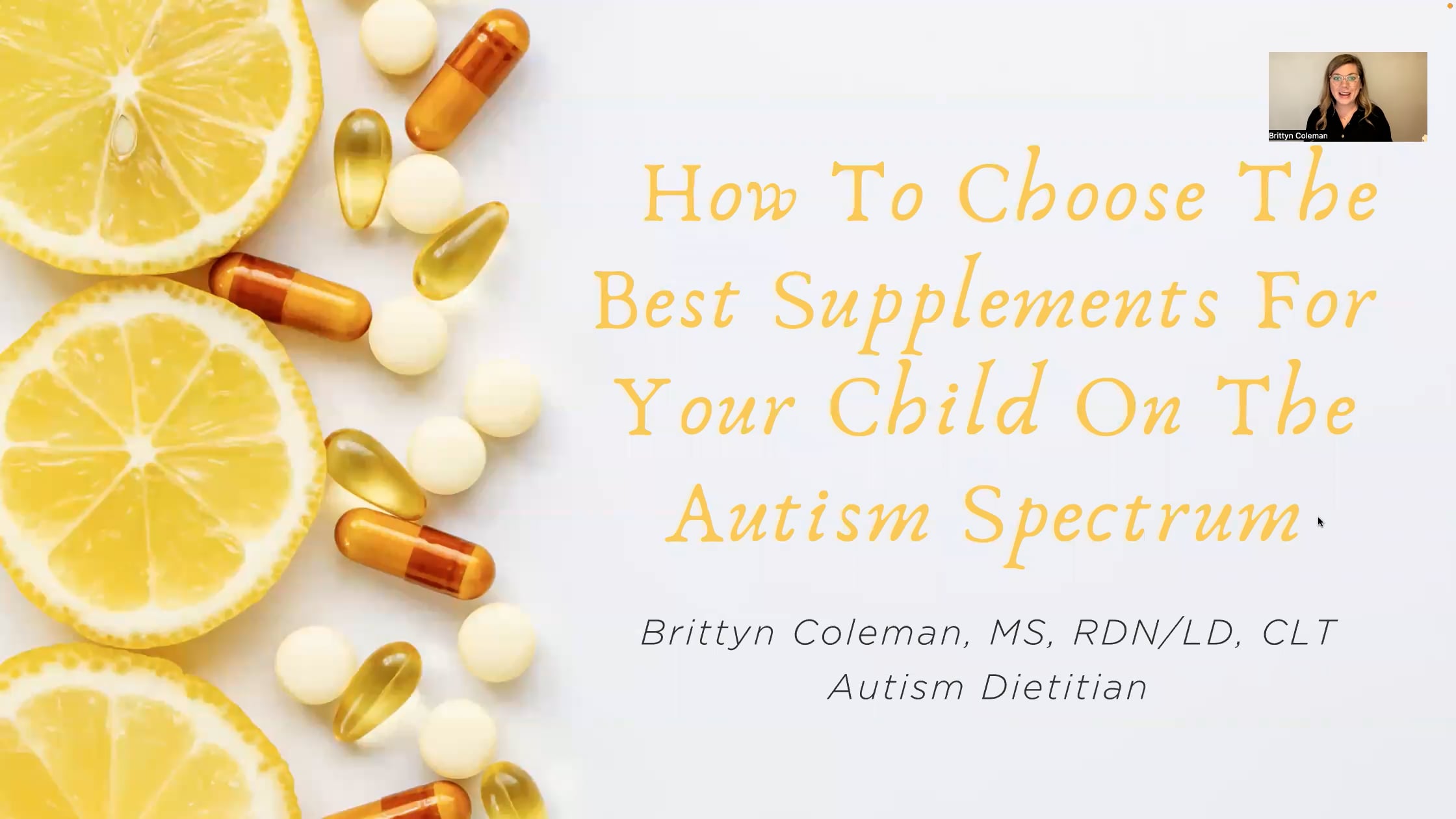 How To Choose The Best Supplements For Your Child On The Autism ...