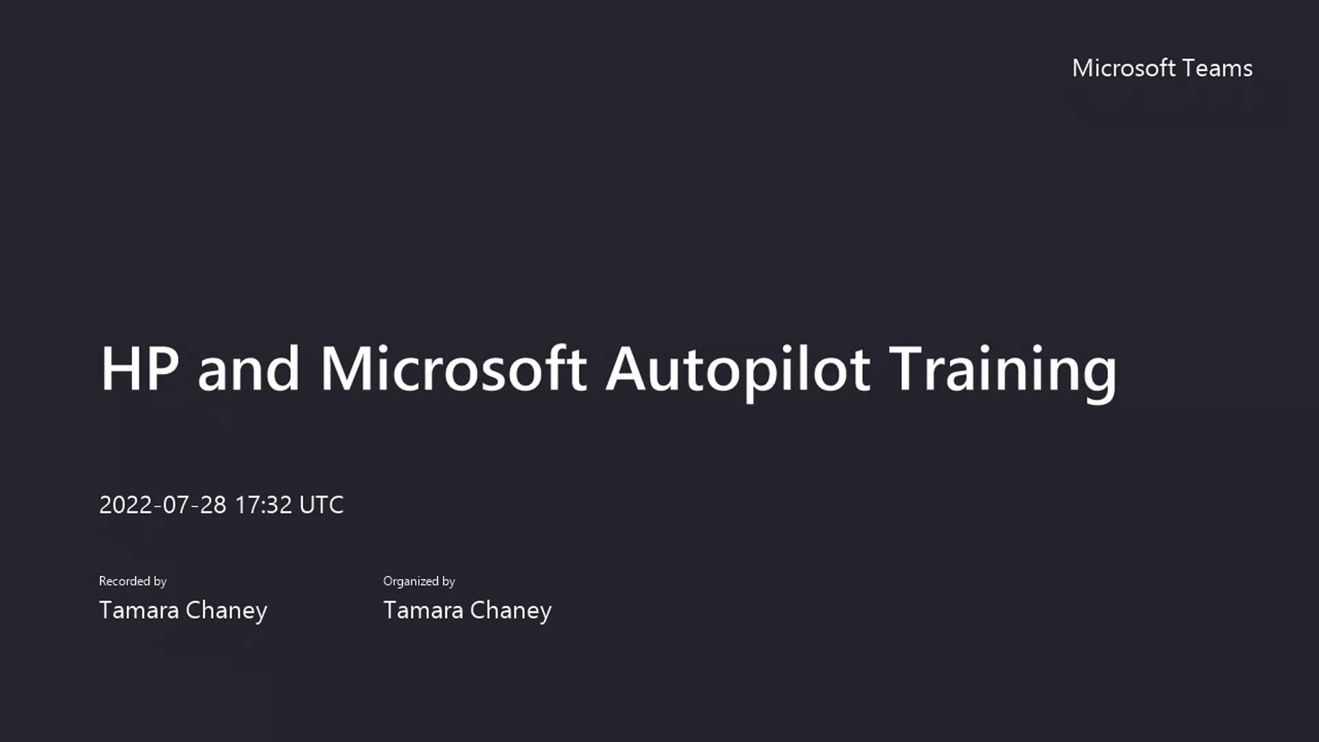 HP and Microsoft Autopilot Training on Vimeo