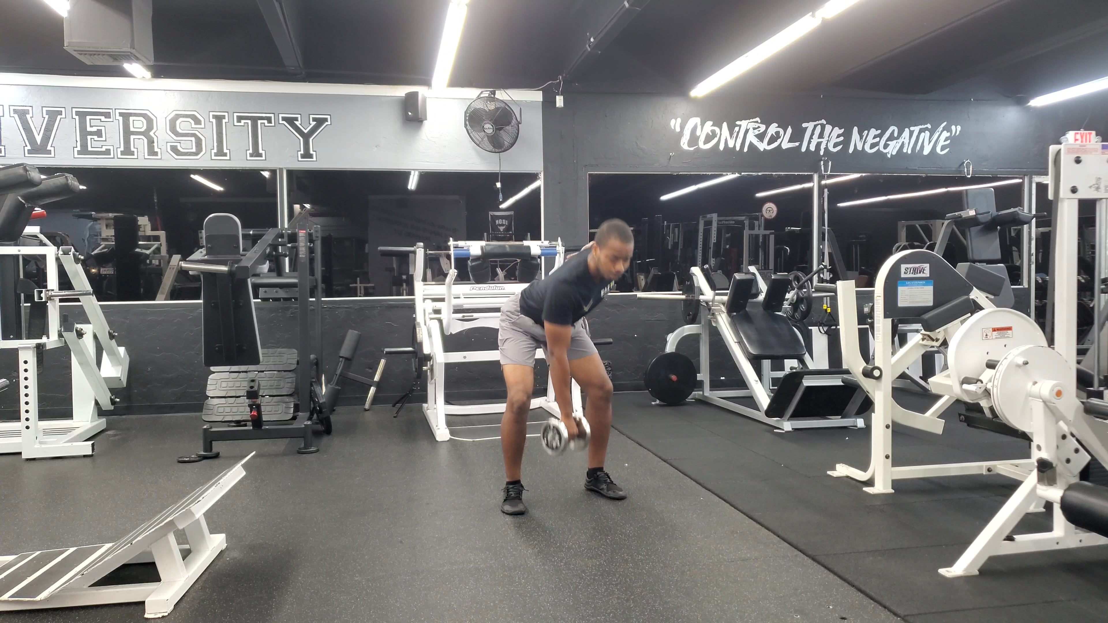 Single Dumbbell Hang Pull on Vimeo