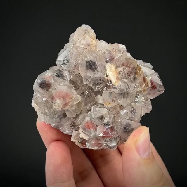 Quartz with Hematite & Chalcopyrite inclusions (rare find)  ex Sherburn Coll.