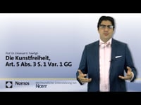 26 - Die Kunstfreiheit, Art. 5 Abs. 3 S. 1 Var. 1 GG