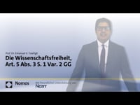 28 - Die Wissenschaftsfreiheit, Art. 5 Abs. 3 S. 1 Var. 2 GG