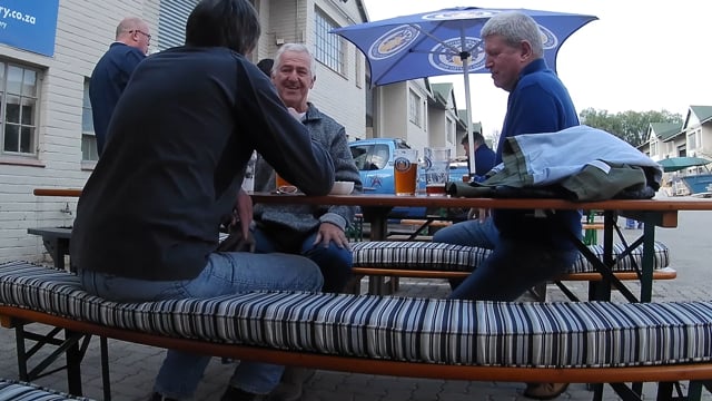 Drinking beer