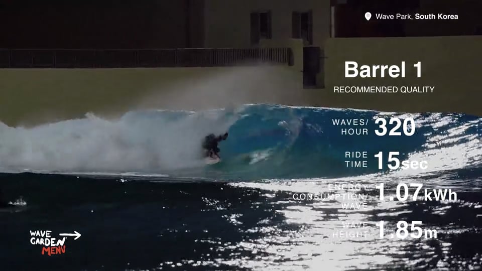 Wave Park, Barrel 1 (recommended)