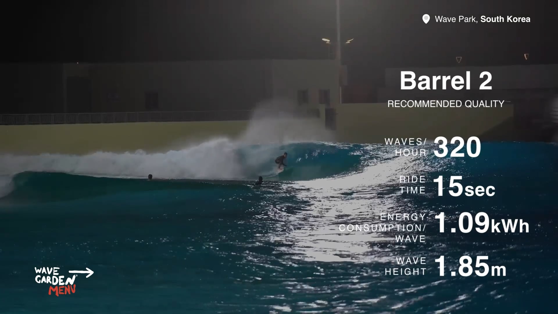 Wave Park, Barrel 2 (recommended)