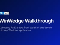 WinWedge Walkthrough - Getting data from RS232 devices