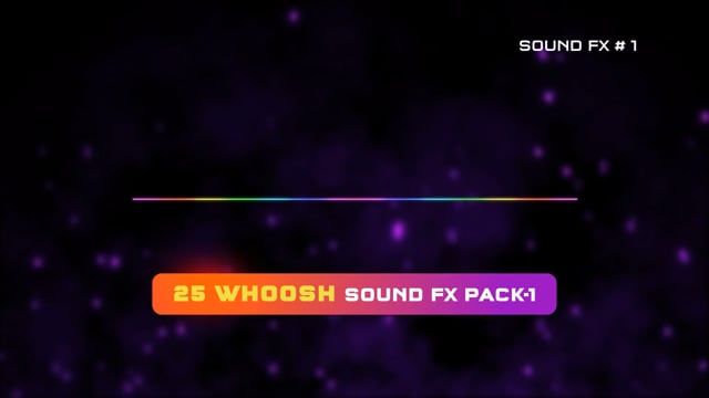 Woosh Sound Fx Pack 1