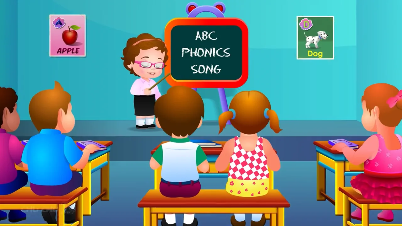 ABC Phonics Song with Two Words _ Nursery Rhymes and Kids Songs.mp4 on ...