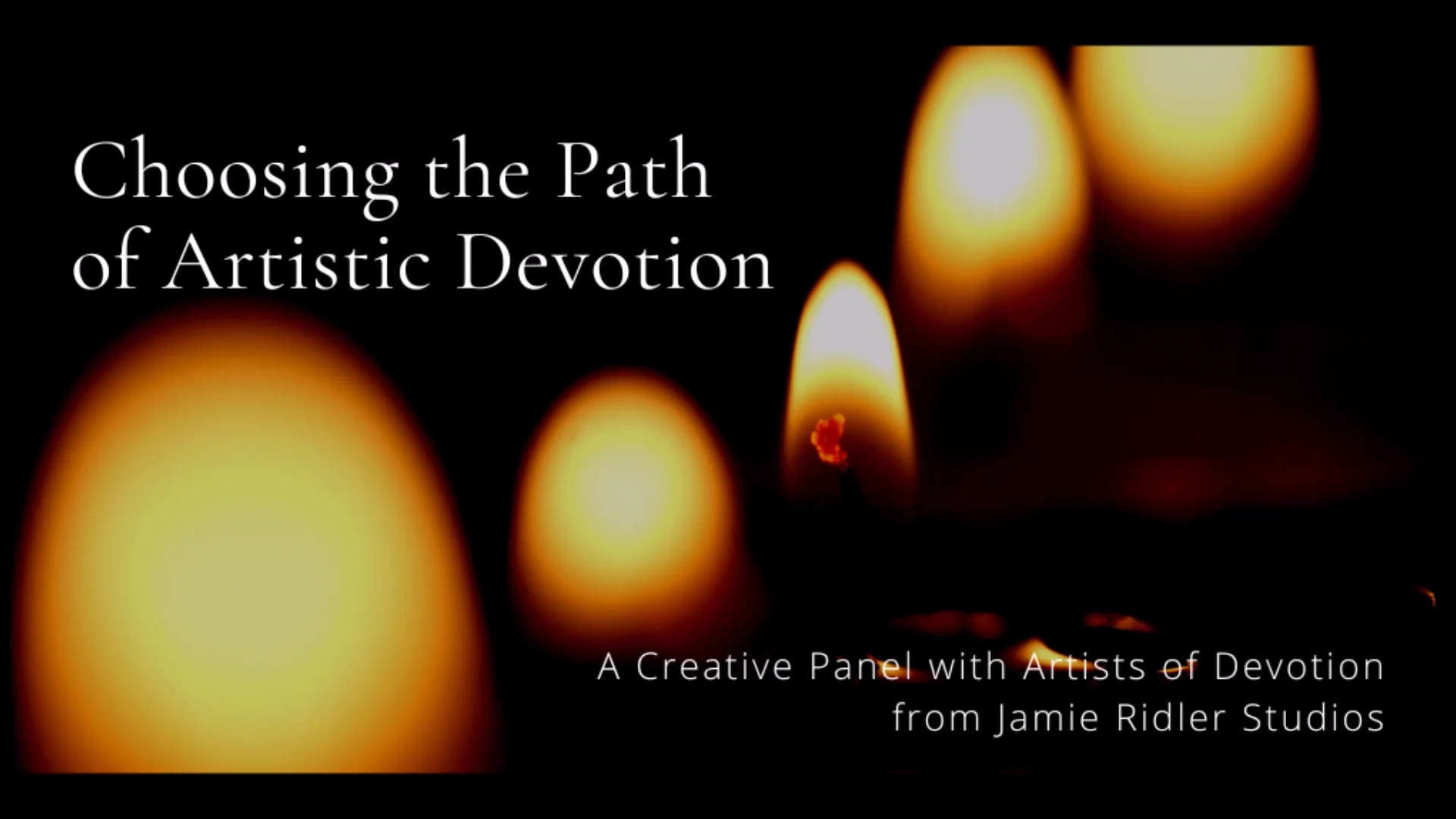 Creative Panel: The Path to Artistic Devotion on Vimeo