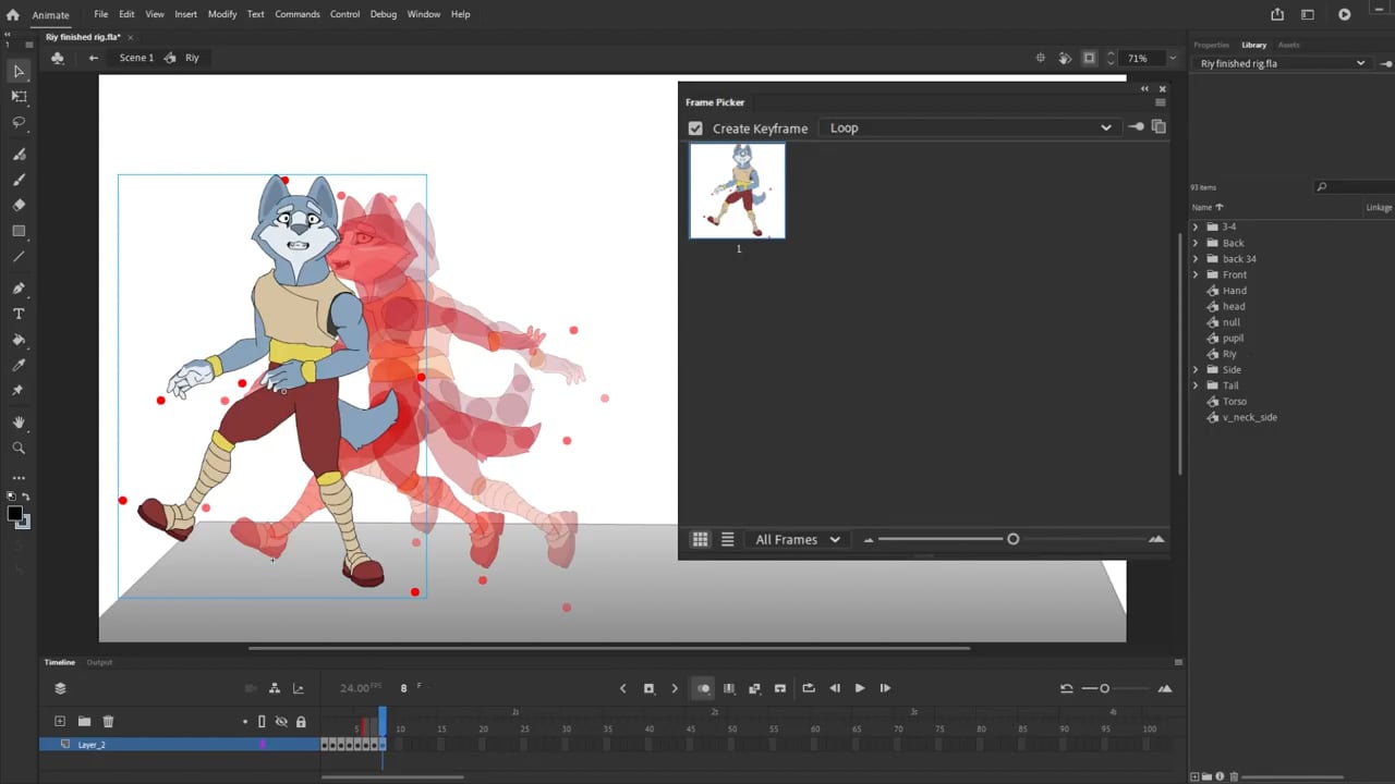 IK puppet rig in Animate on Vimeo