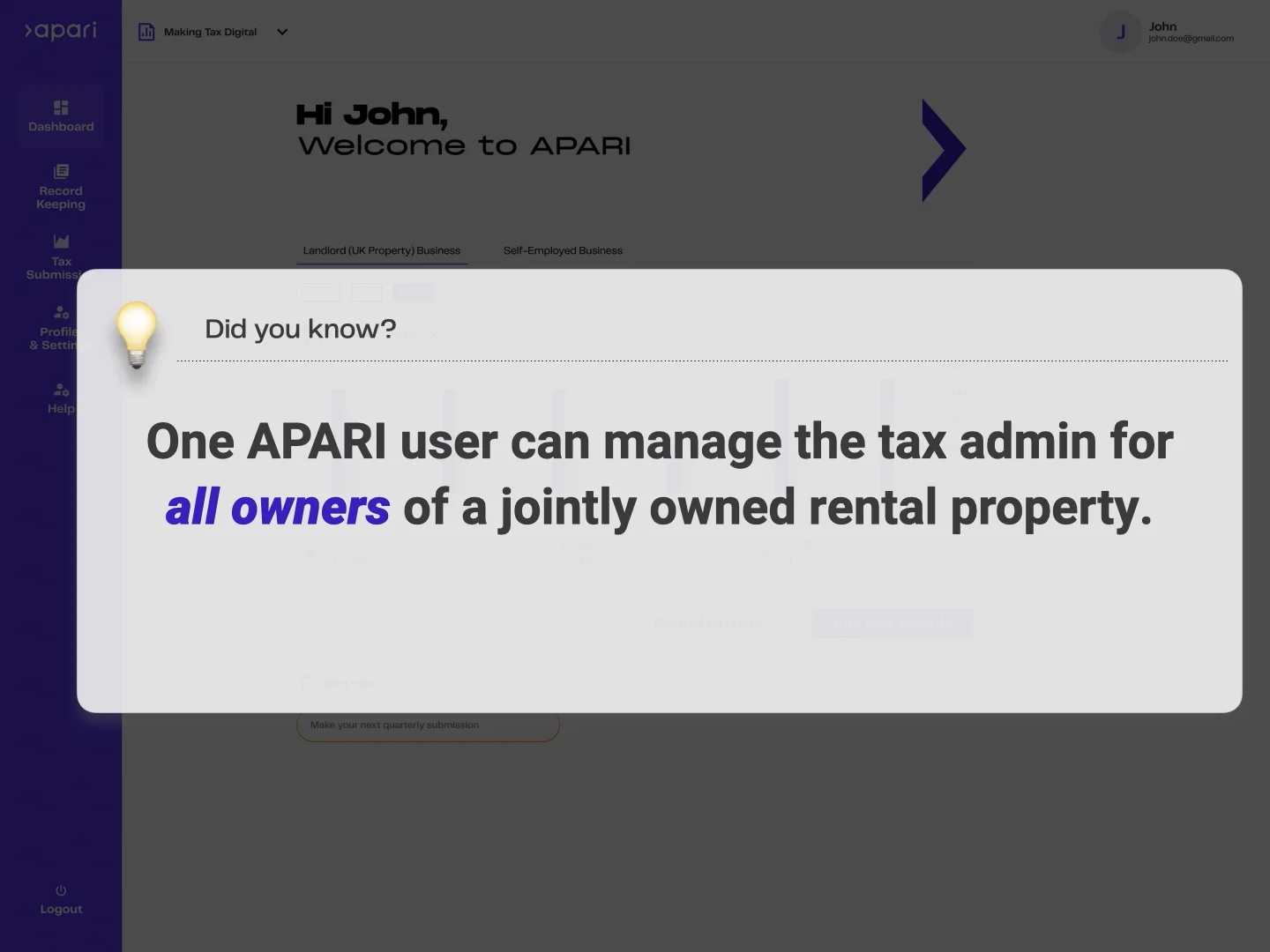 How to set up a joint property on Vimeo