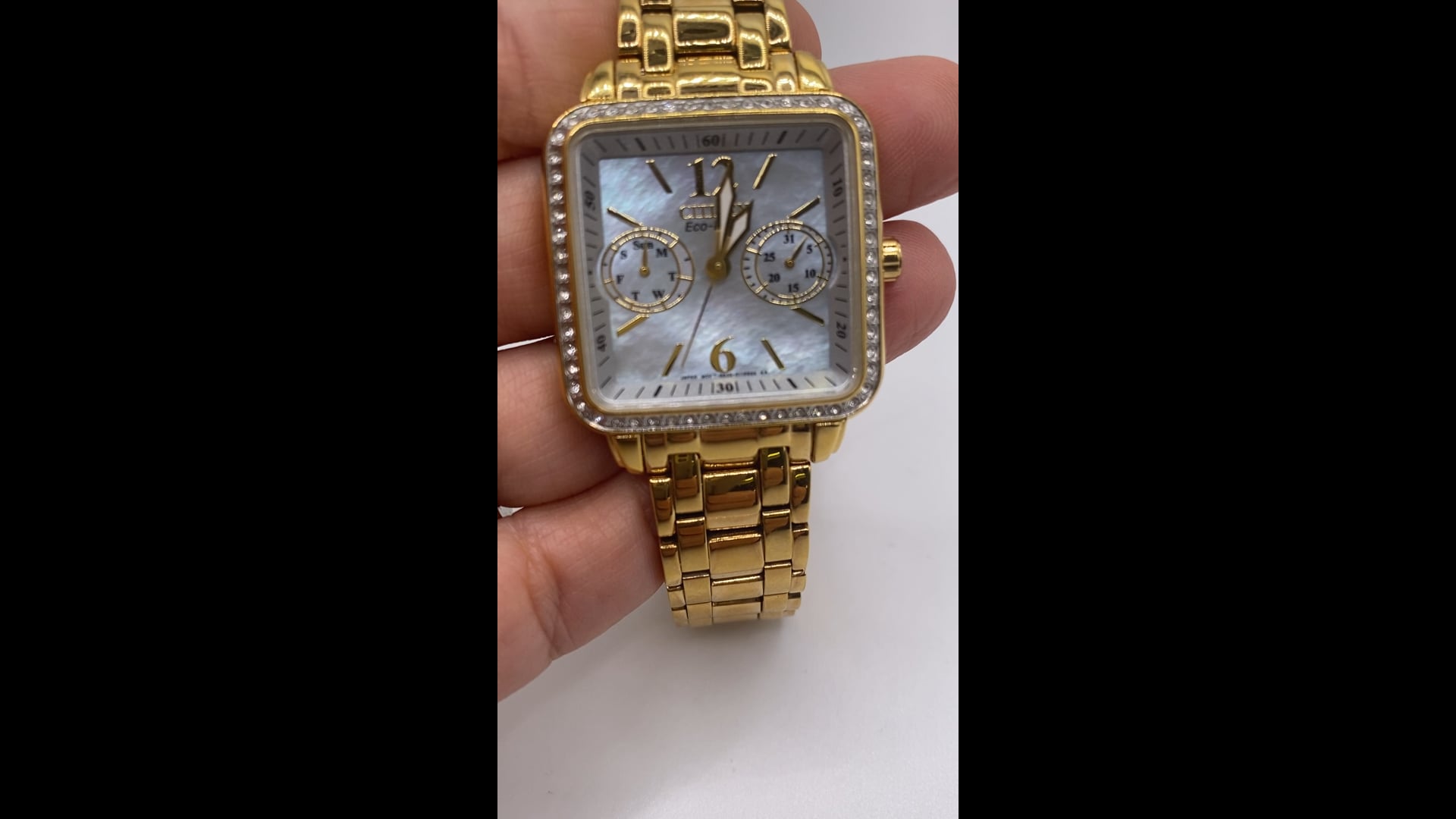 Citizen Eco-Drive Ladies Mother of Pearl Diamond Watch 8635-S070945 CITIZEN Eco-Drive Ladies SOLAR Mother Of Pearl Dial 8635  main image 2