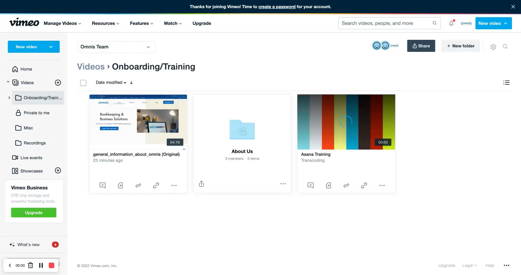 Front Training on Vimeo