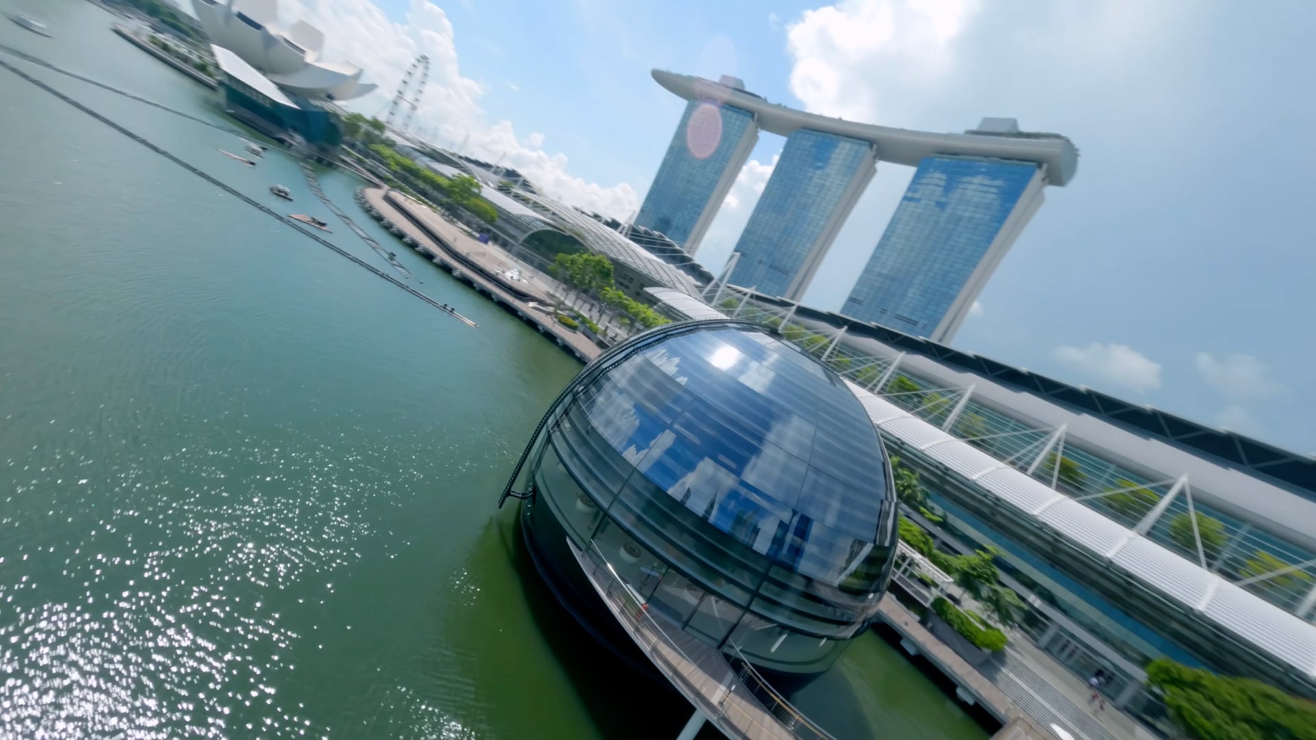 Marina Bay Sands with FPV drone