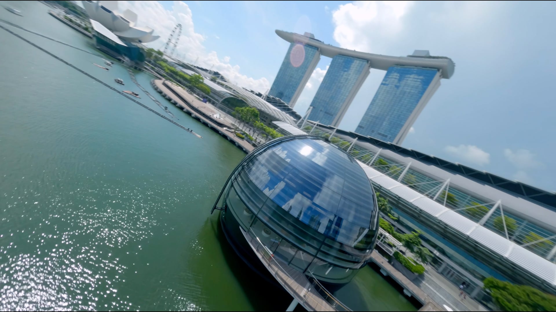 Marina Bay Sands with FPV drone