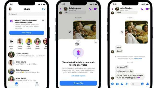 Neue E-to-E Funktion für FB Messenger