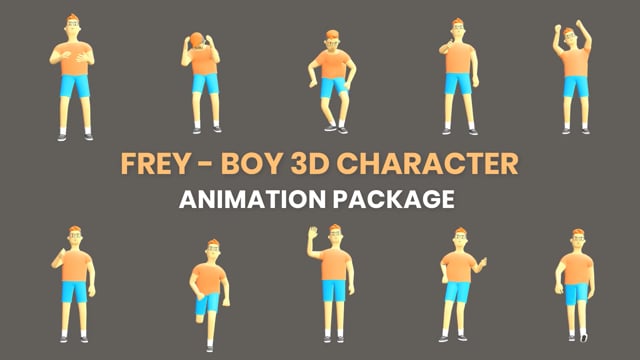 Frey Boy  3D  Character Animation Package