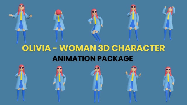 Olivia Woman  3D  Character Animation Package