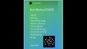 August 15 WOD