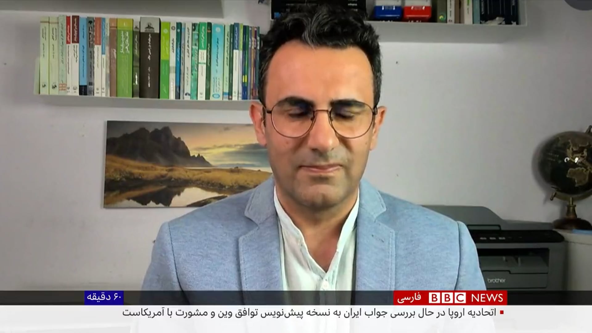 منصور سهرابی در برنامه ۶۰ دقیقه از وضعیت دریاچه ارومیه می‌گوید