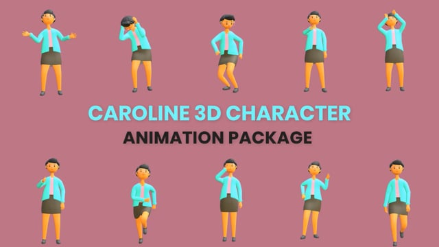 Caroline  3D  Character Animation Package