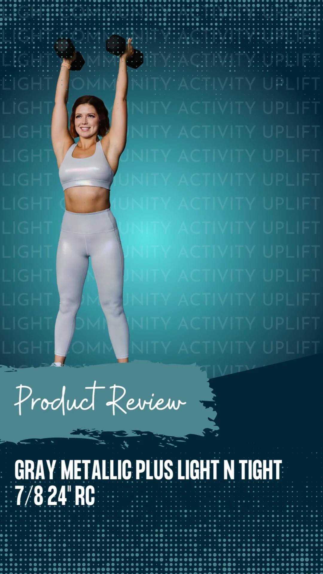 ZYIA Active Product Review Blue Metallic Light n Tight Leggings