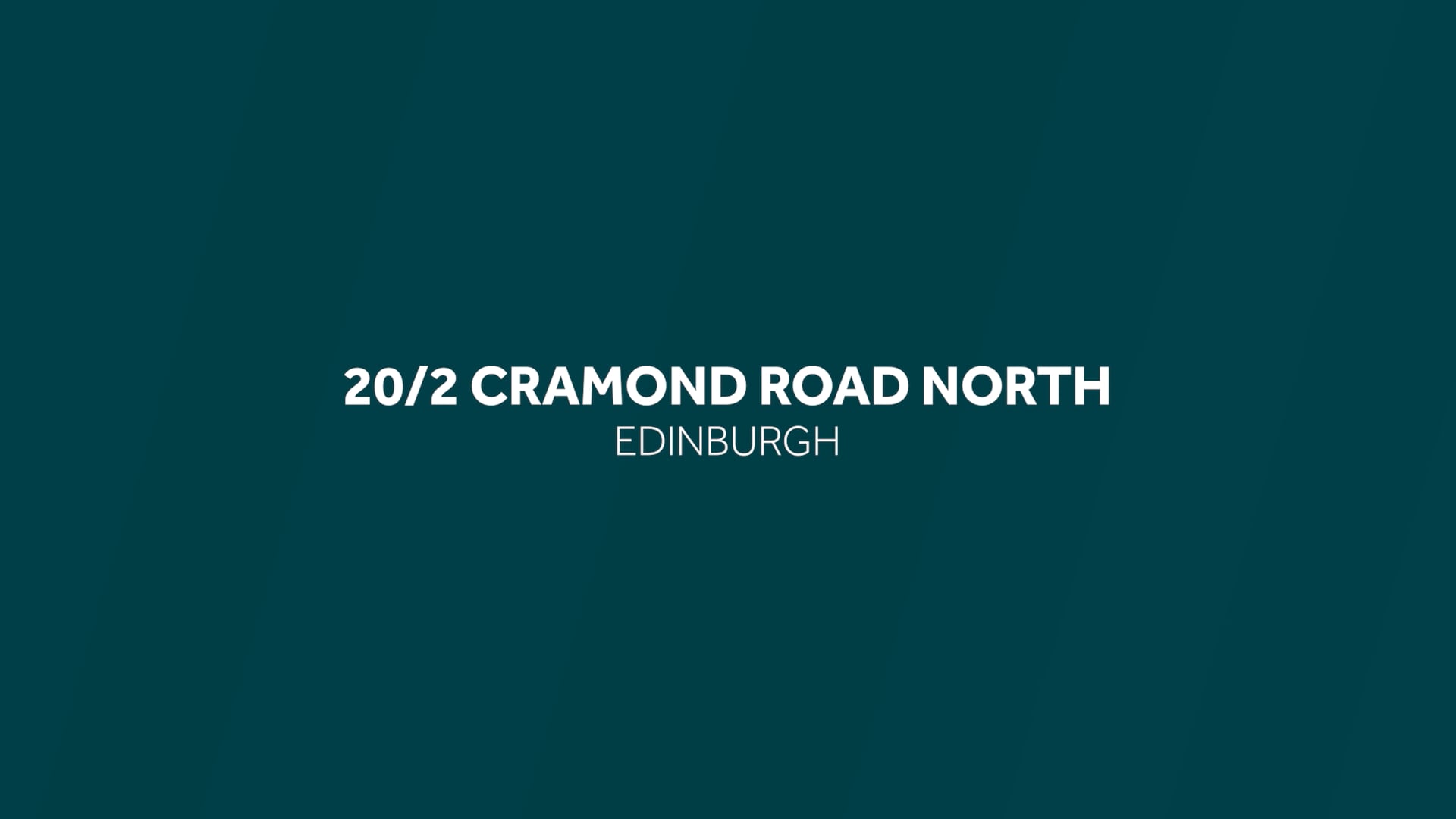 Rettie & Co. 20/2 Cramond Road North, Edinburgh on Vimeo