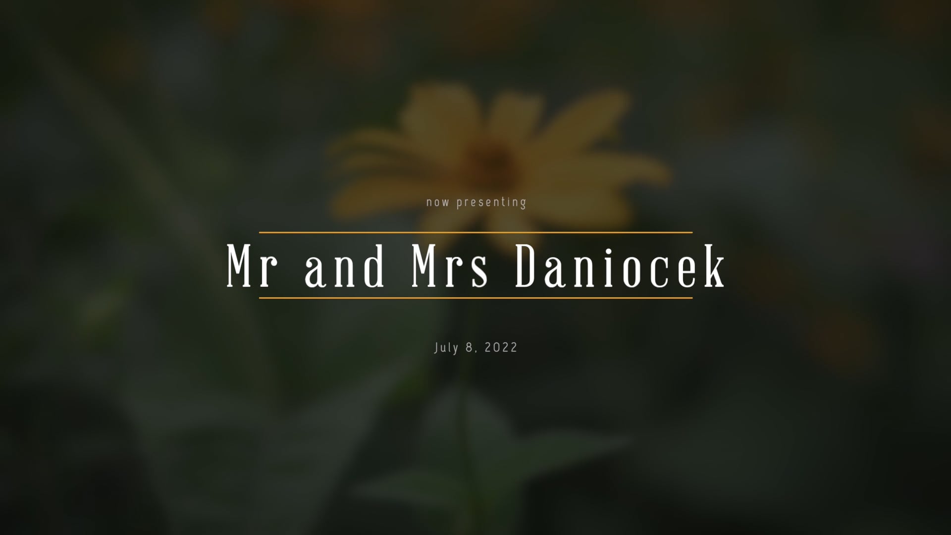 Mr and Mrs Daniocek