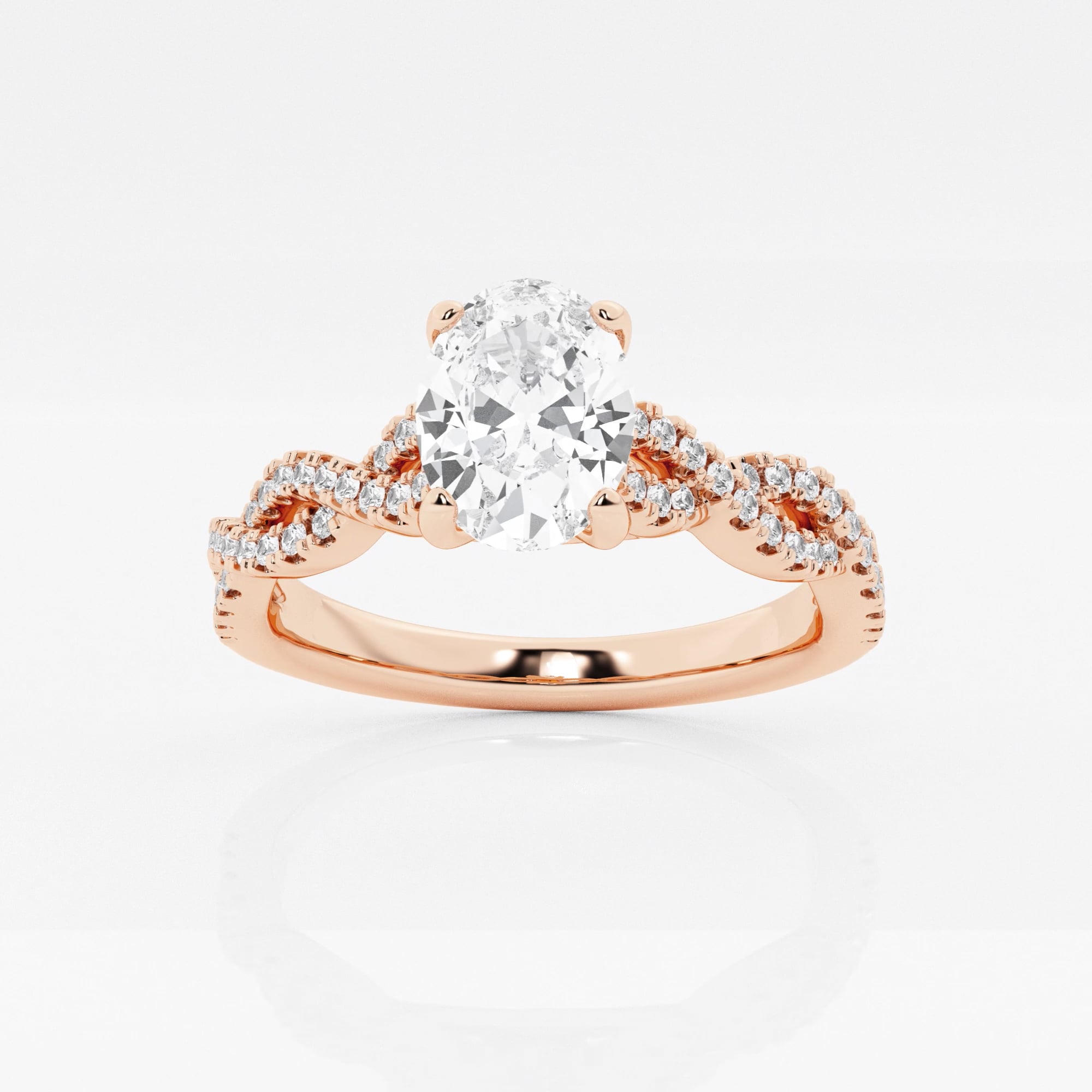 Rose Gold purchases Plated Lab Diamond Ring