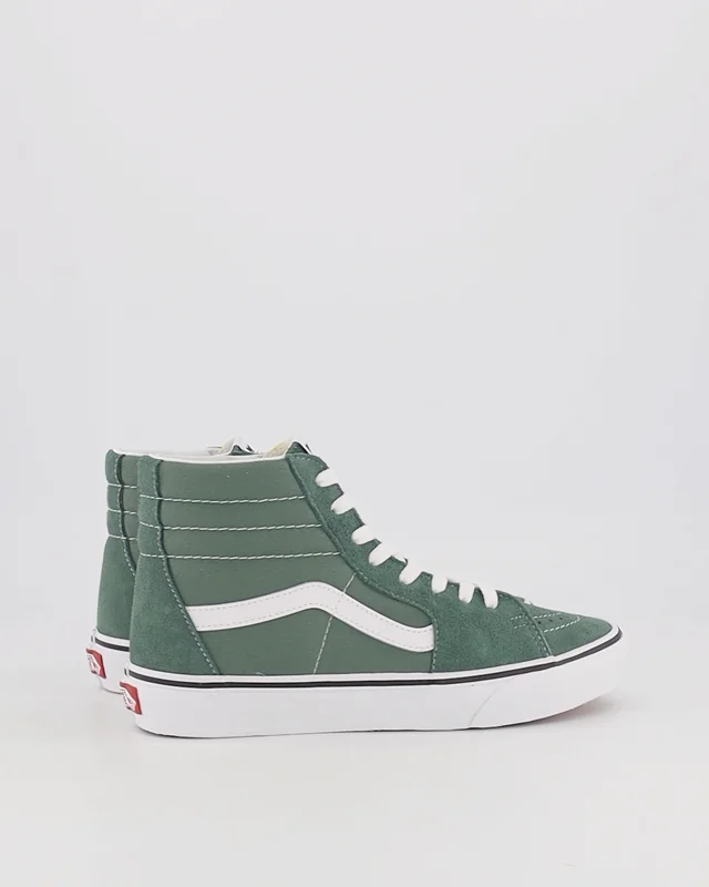 Green and black on sale high top vans