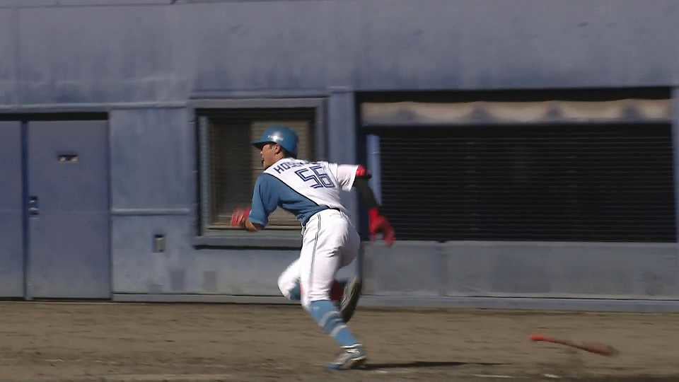 【ファーム】ファイターズ・細川凌平が2打席連続ヒットとなるタイムリーで追加点!!  2022年8月18日  北海道日本ハムファイターズ 対 東京ヤクルトスワローズ