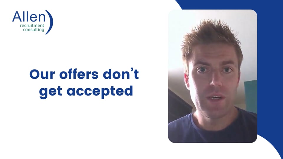 Our client's job offers were not getting accepted