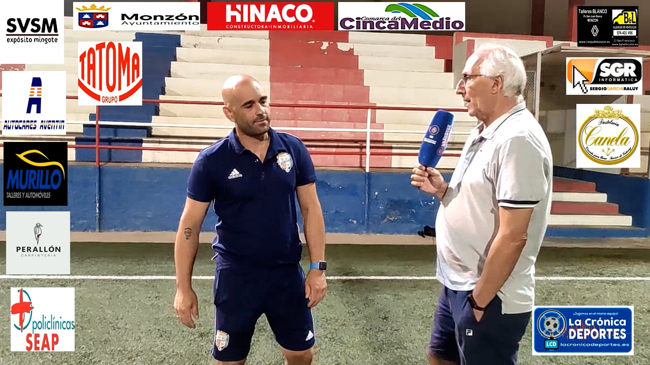 CARLOS  GIL  ENTRENADOR  CD CASPE  AT.MONZÓN-1-1-CASPE   2ª JORNADA COPA FEDERACIÓN G 1