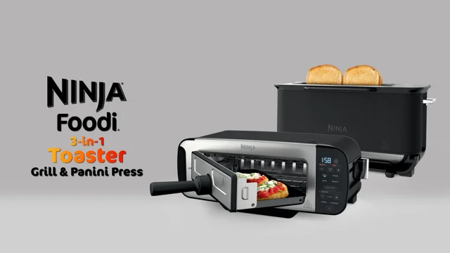 Ninja ST200UK 3-in-1 Toaster Grill & Panini Press 