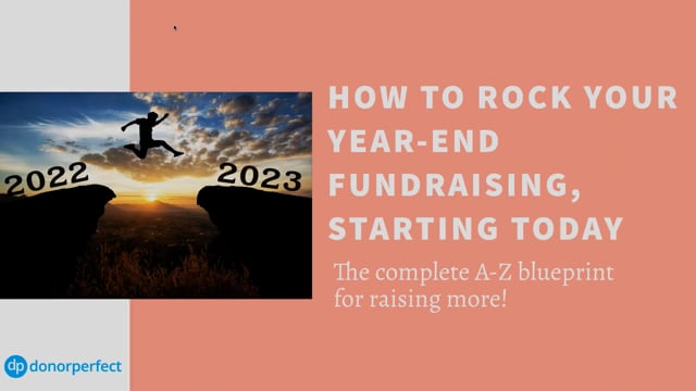 How to Rock Your Year-End Fundraising, Starting Today
