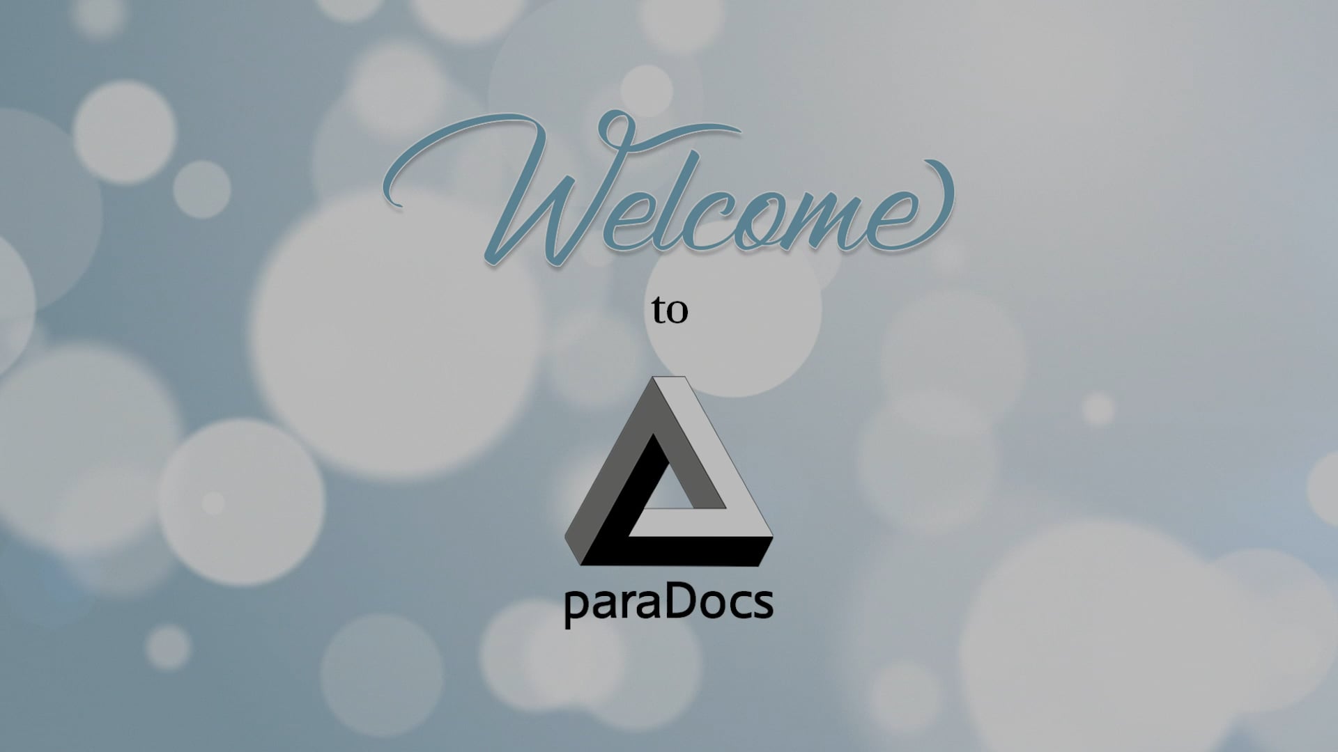 Paradocs Hub Welcome 2020