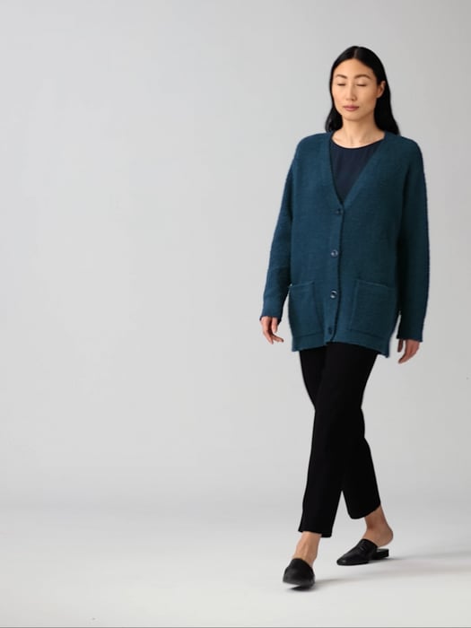 Cotton Boucle Cardigan | EILEEN FISHER Cotton Boucle Cardigan | EILEEN FISHER