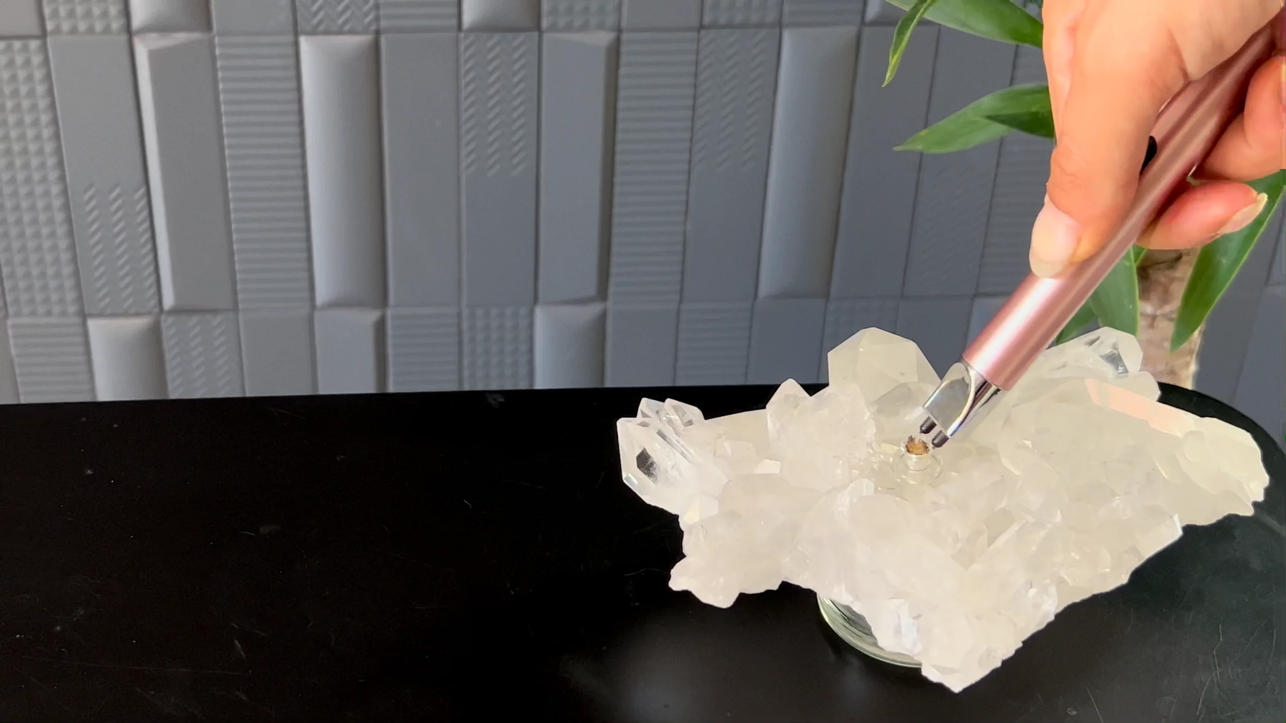 Crystal Quartz Burning Stone on Vimeo