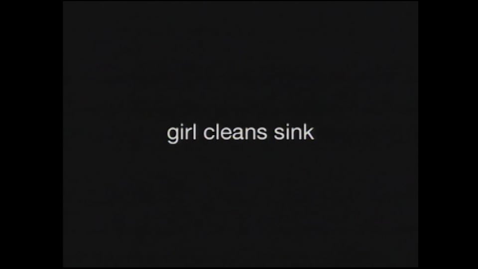 Girl Cleans Sink