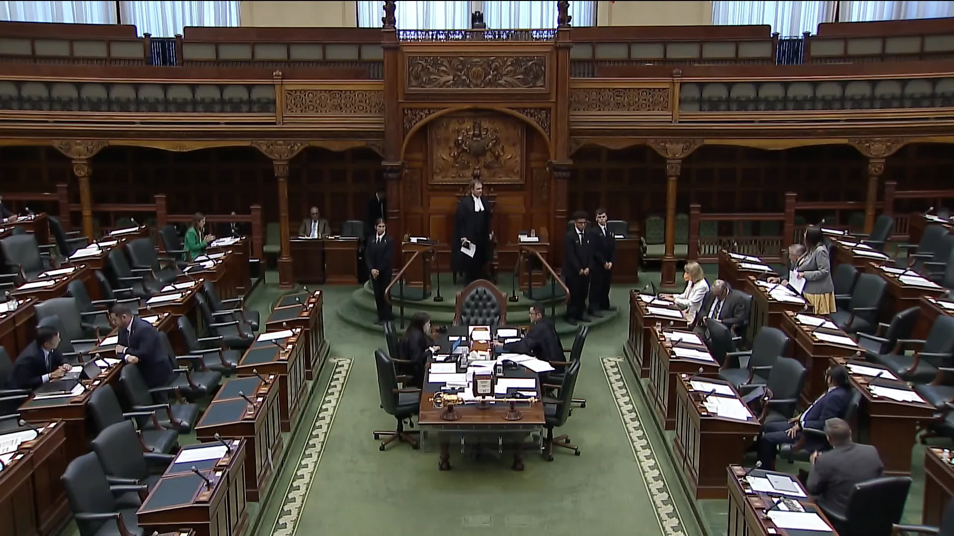 NDP MPP Tom Rakocevic reading ATU Local 113 statement in Ontario ...