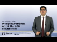 41 - Die Eigentumsfreiheit, Art. 14 Abs. 1 GG: Schutzbereich