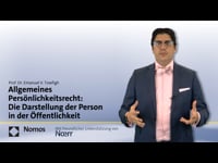 56 - Allgemeines Persönlichkeitsrecht: Die Darstellung der Person in der Öffentlichkeit