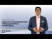 55 - Allgemeines Persönlichkeitsrecht: Verfassungsrechtliche Rechtfertigung