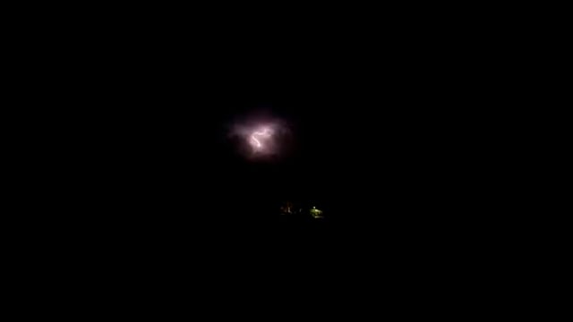 Tempesta di fulmini nel Viterbese