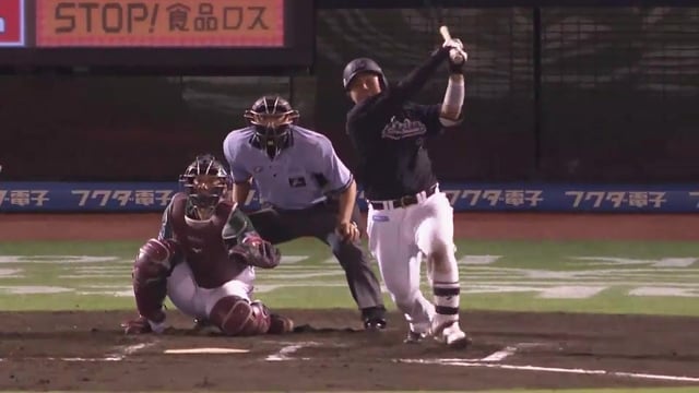 【6回表】女房役の一打で逆転!! マリーンズ・松川虎生 走者一掃のタイムリー２ベースヒット!! 2022年8月19日 東北楽天ゴールデンイーグルス 対 千葉ロッテマリーンズ